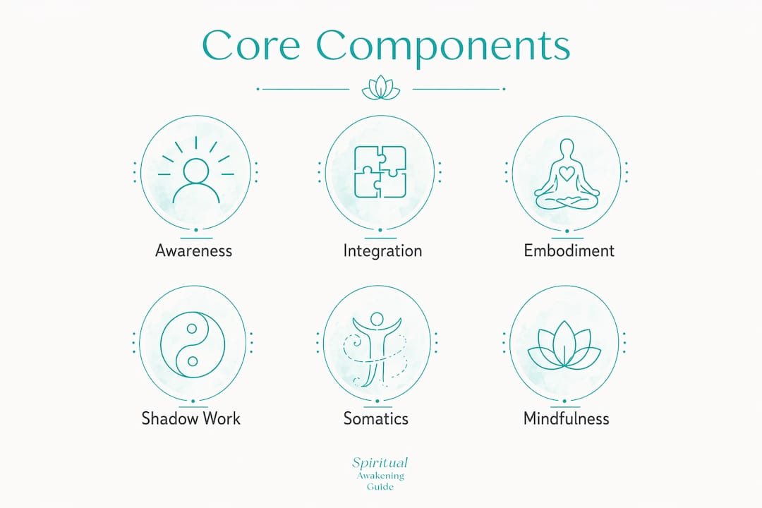 What Deep Inner Work Really Means: A Beginner's Guide 1 Infographic showing core components of deep inner work
