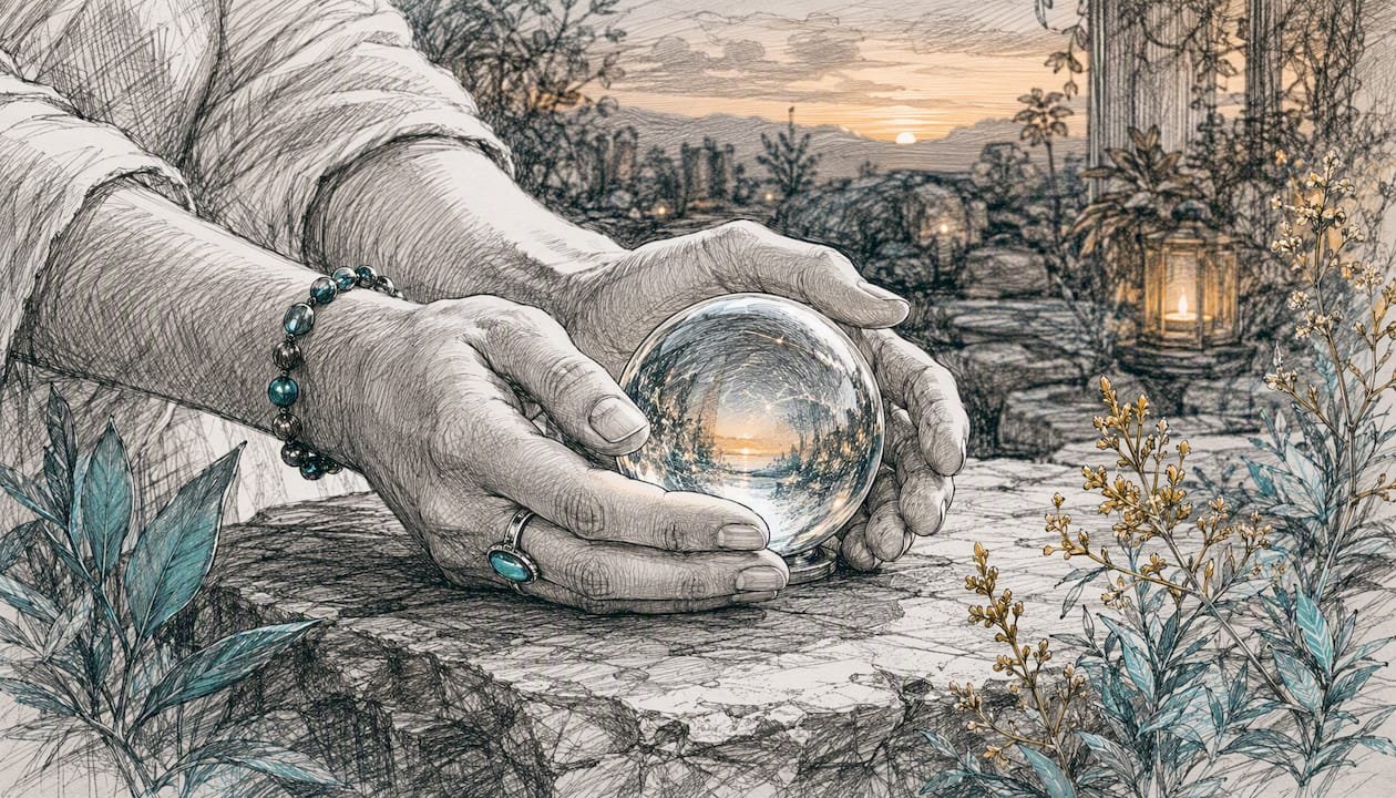 Best Energy Healing Books: 10 Picks for Practice and Reference 2 Hands around crystal ball for energy field perception