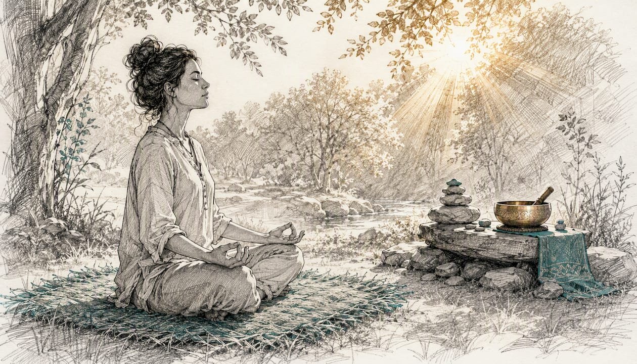 Cord Cutting Ritual: A Step-by-Step Guide for Beginners 2 Meditating person visualizing cord cutting