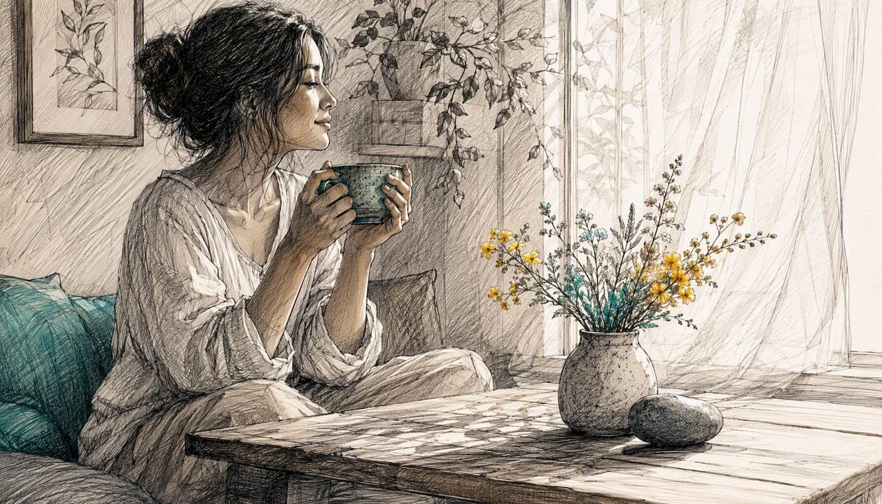 Your Spiritual Morning Routine: Clarity in 3, 10, or 30 Minutes 2 Hands holding teacup in morning light