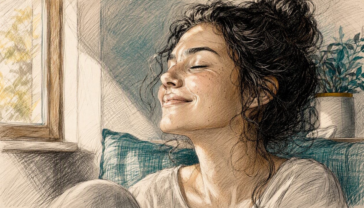 Gratitude Ritual Steps: A Simple 7-Step Daily Practice 3 Person savoring gratitude with closed eyes