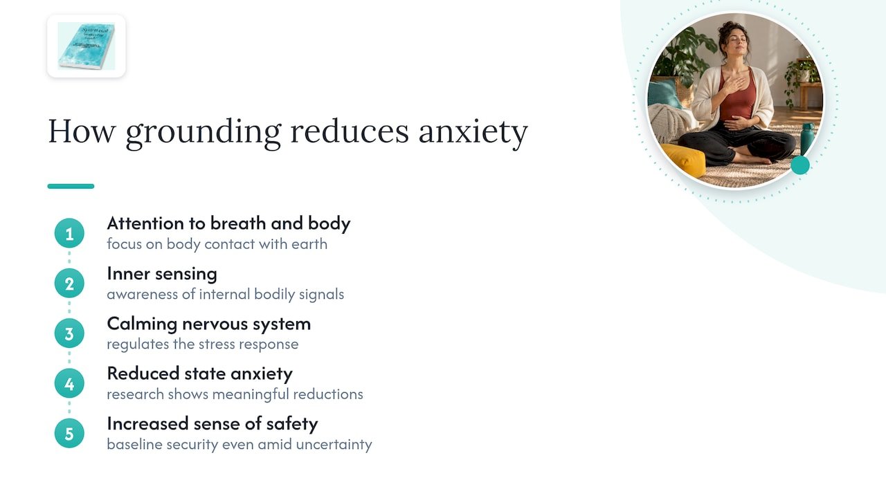 Grounding pathway from attention to calmer response
