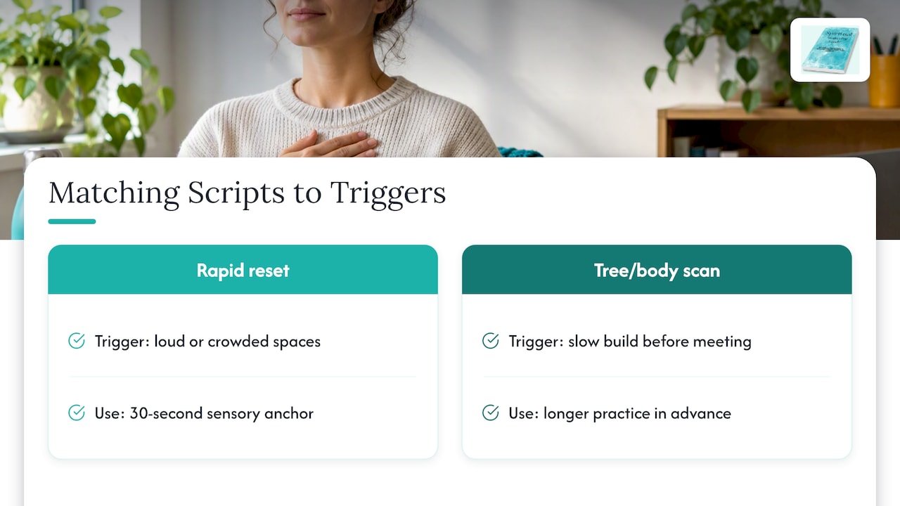 How to identify your own grounding triggers — overview diagram