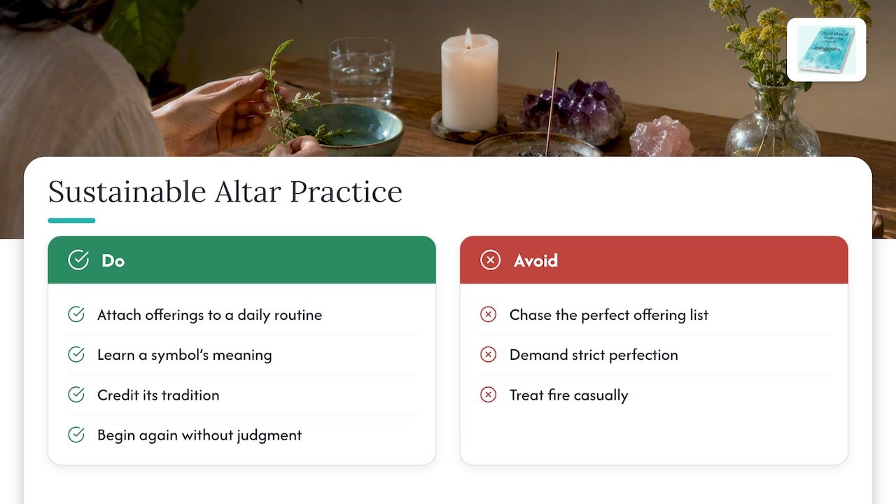 Altar Offerings Ideas: What to Put on Your Altar 2 Our Perspective — overview diagram